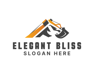  Excavator Construction Equipment Logo