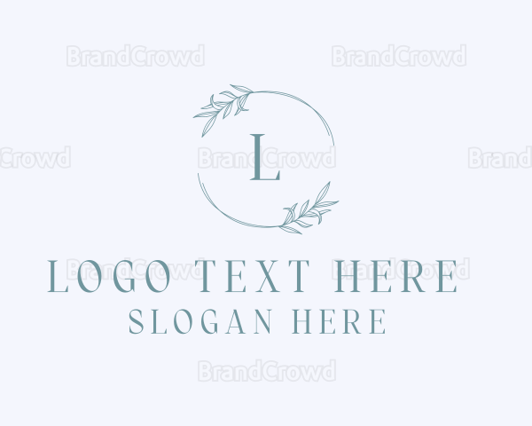 Floral Leaf Decoration Logo