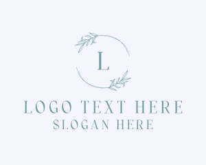 Floral Leaf Decoration Logo