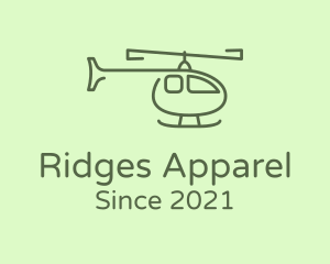 Army Green Helicopter logo design