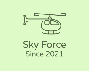 Airforce - Army Green Helicopter logo design