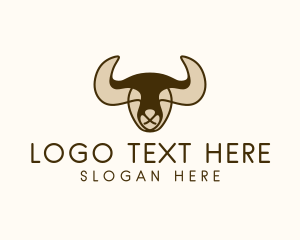 Goat - Ram Horn Ranch logo design