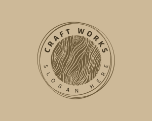 Crafting - Woodworks Crafting Company logo design