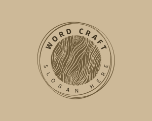 Woodworks Crafting Company logo design