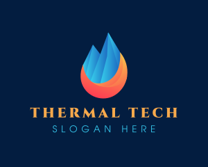 Thermal Ice Mountain logo design