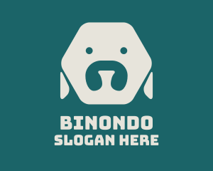 Minimalist Hexagon Dog Logo