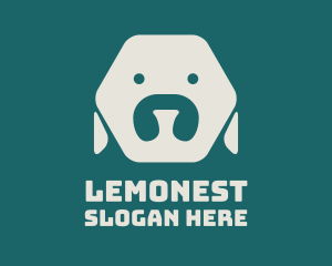 Minimalist Hexagon Dog Logo