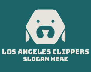 Pet Care - Minimalist Hexagon Dog logo design