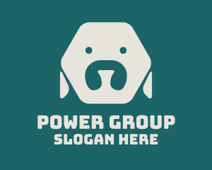 Pet Store - Minimalist Hexagon Dog logo design