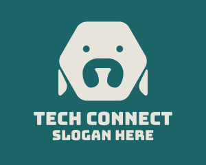 Animal Welfare - Minimalist Hexagon Dog logo design