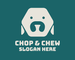 Pet Adoption - Minimalist Hexagon Dog logo design