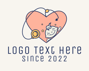 Maternity - Medical Heart Pediatrician logo design