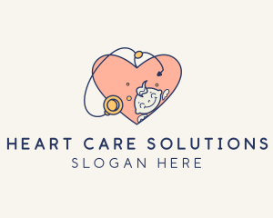 Medical Heart Pediatrician  logo design