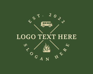 Hippie - Outdoor Camping Company logo design