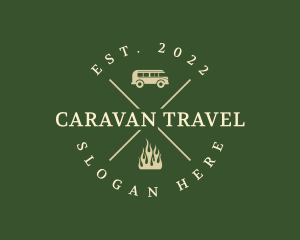 Caravan - Outdoor Camping Company logo design
