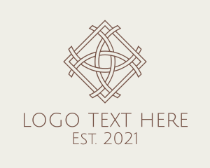 Knitting - Intricate Woven Textile logo design
