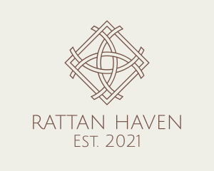 Rattan - Intricate Woven Textile logo design