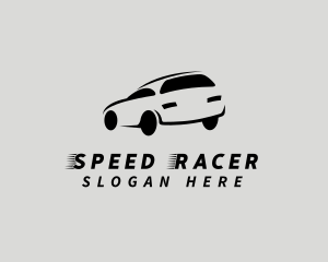 Racecar - Car Transport Sedan logo design