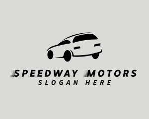 Racecar - Car Transport Sedan logo design