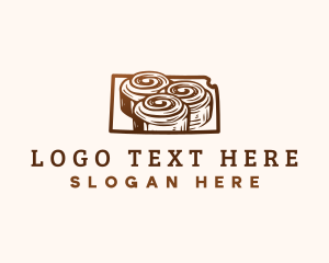 Geography - Kansas Cinnamon Rolls logo design