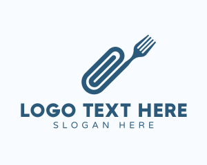 Silverware - Fork Office Clip logo design