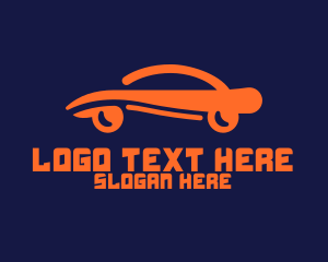 Car Garage - Modern Car Swoosh logo design
