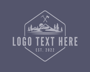 Trek - Mountain Climbing Adventure logo design