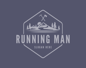 Mountain Climbing Adventure Logo