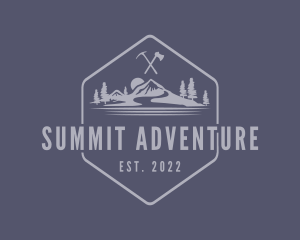 Climbing - Mountain Climbing Adventure logo design