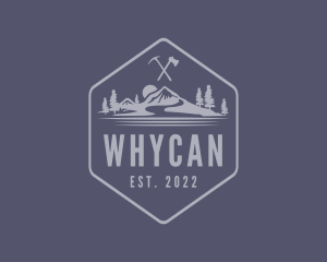 Rustic - Mountain Climbing Adventure logo design