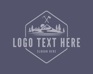 Mountain Climbing Adventure Logo