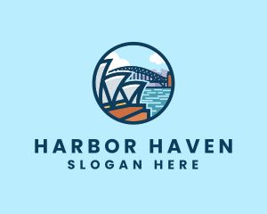 Harbor - Opera House Harbour Landmark logo design