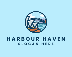 Harbour - Opera House Harbour Landmark logo design