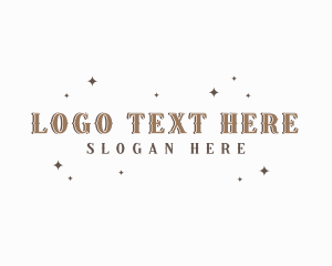 Wordmark - Dainty Star Sparkle logo design