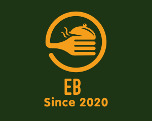 Eat - Golden Circle Fork logo design
