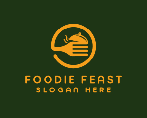 Golden Circle Fork logo design