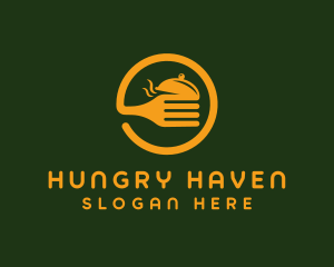 Hungry - Golden Circle Fork logo design