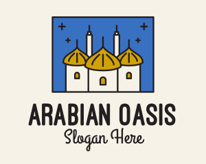 Arabian - Middle Eastern Temple Towers logo design