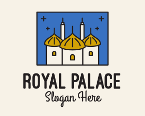 Palace - Middle Eastern Temple Towers logo design