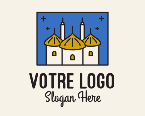 Middle Eastern Temple Towers  logo design
