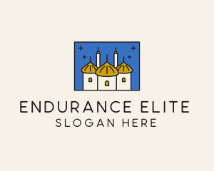 Middle Eastern Temple Towers  logo design