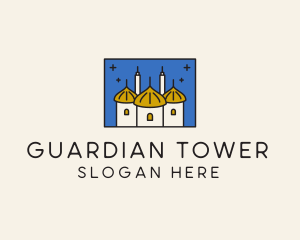 Middle Eastern Temple Towers  logo design