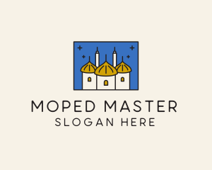 Middle Eastern Temple Towers  logo design