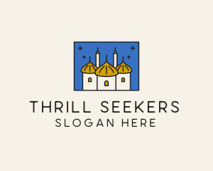 Middle Eastern Temple Towers  logo design