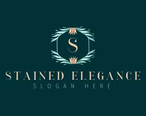 Lotus Floral Leaves logo design