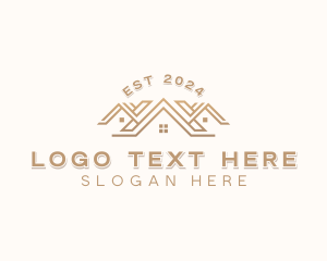 Airbnb - Roof Builder Construction logo design