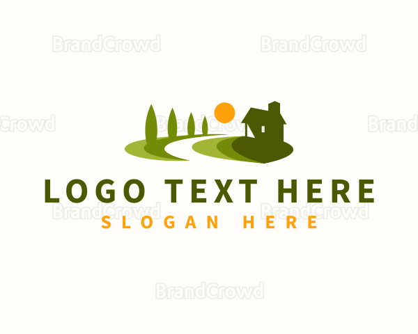 Professional Lawn Landscaping Logo