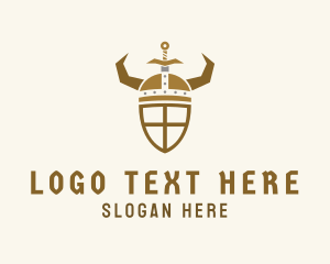 Viking Armor Sword Logo