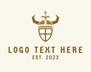 Heritage - Viking Armor Sword logo design