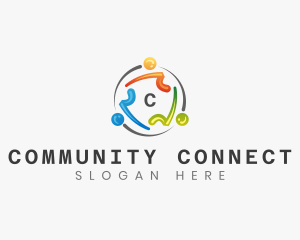 People Community  Support logo design